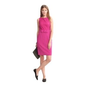 Banana Republic pink lace dress with bow